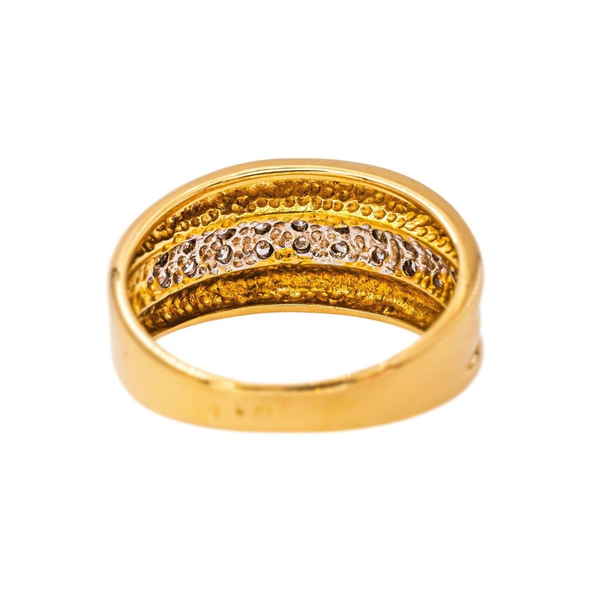 Bague Bandeau Or jaune Diamant - Castafiore