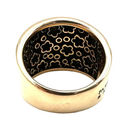 Bague Bandeau PASQUALE BRUNI "Ricami" en or rose, or noir et diamants - Castafiore