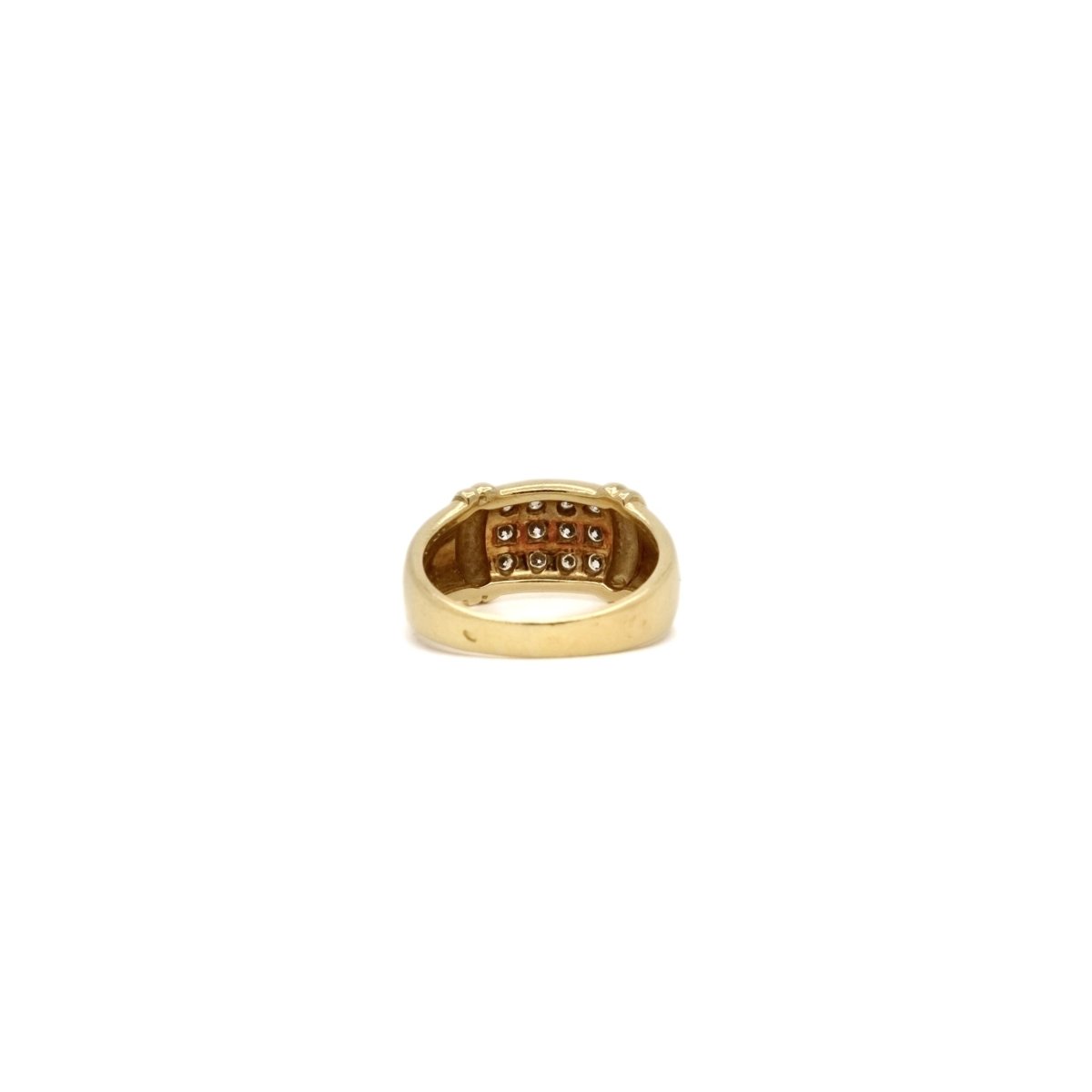 Bague bandeau pavage diamants - Castafiore