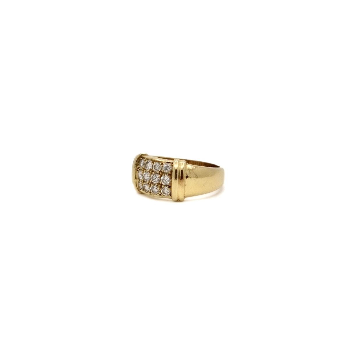 Bague bandeau pavage diamants - Castafiore