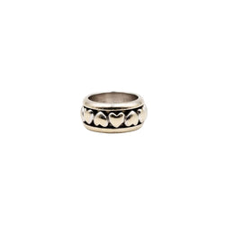 Bague Bandeau PIAGET "Coeur" en or blanc et diamants - Castafiore