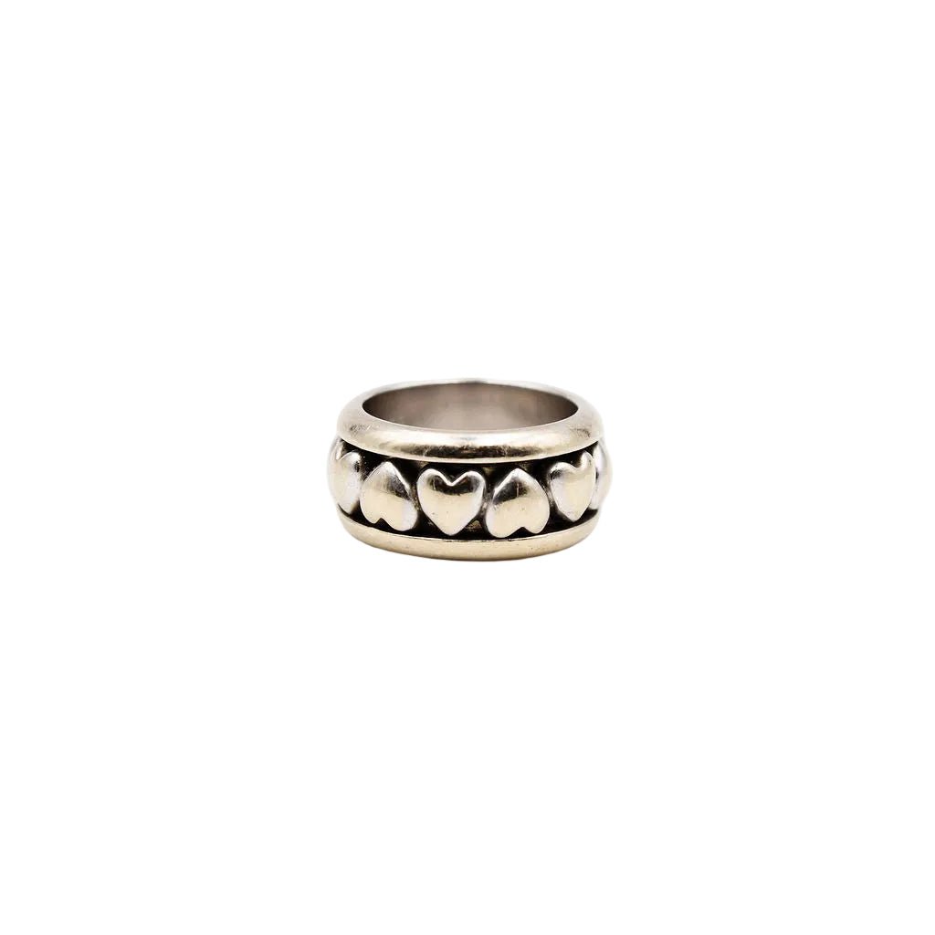 Bague Bandeau PIAGET "Coeur" en or blanc et diamants - Castafiore