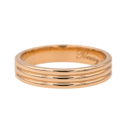 Bague Bandeau POIRAY "Ma Première" en or rose - Castafiore