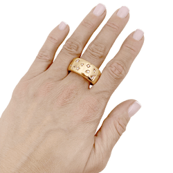 Bague Bandeau POMELLATO "Iconica" en or rose et diamants - Castafiore
