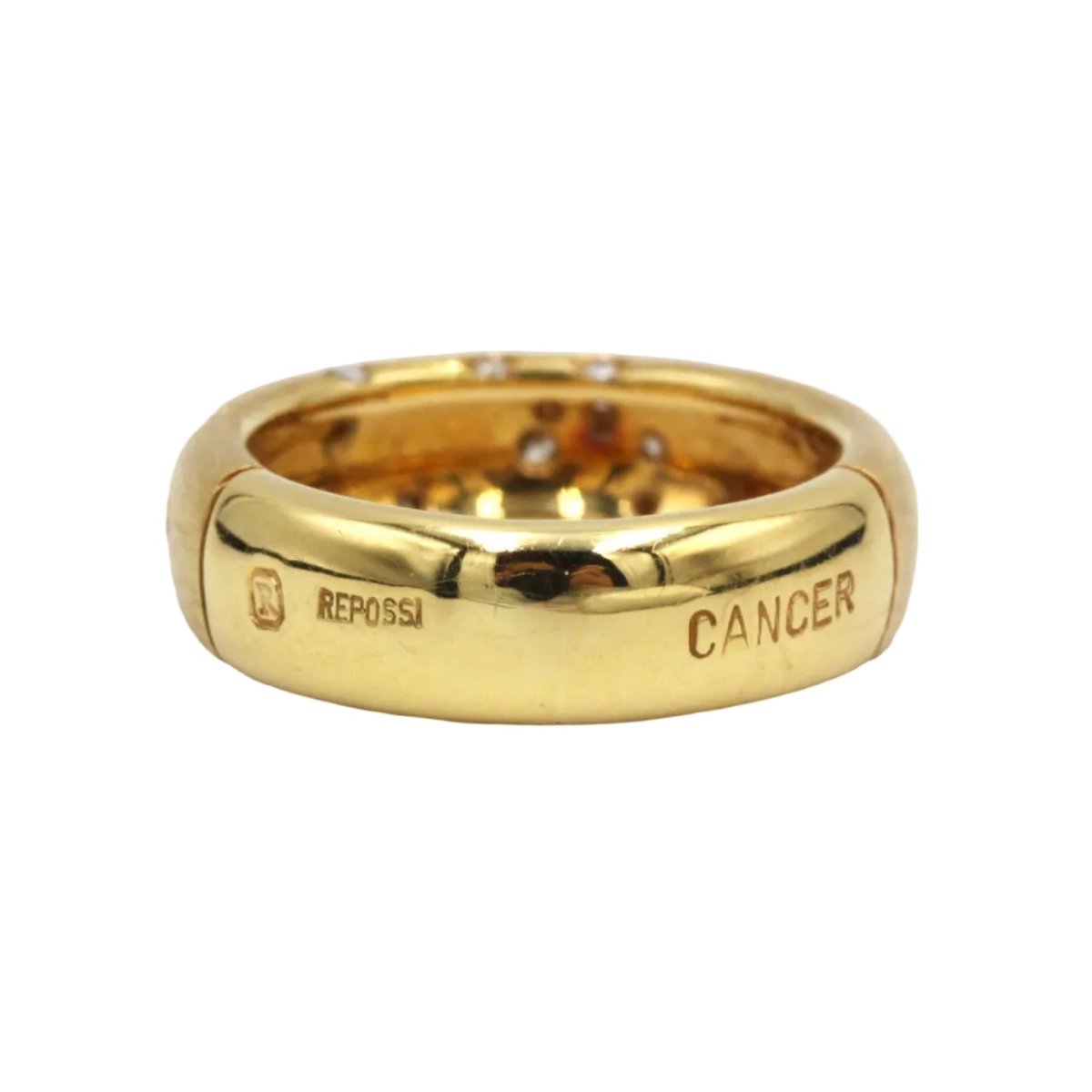Bague Bandeau REPOSSI "Astrale" en or jaune et diamants - Castafiore