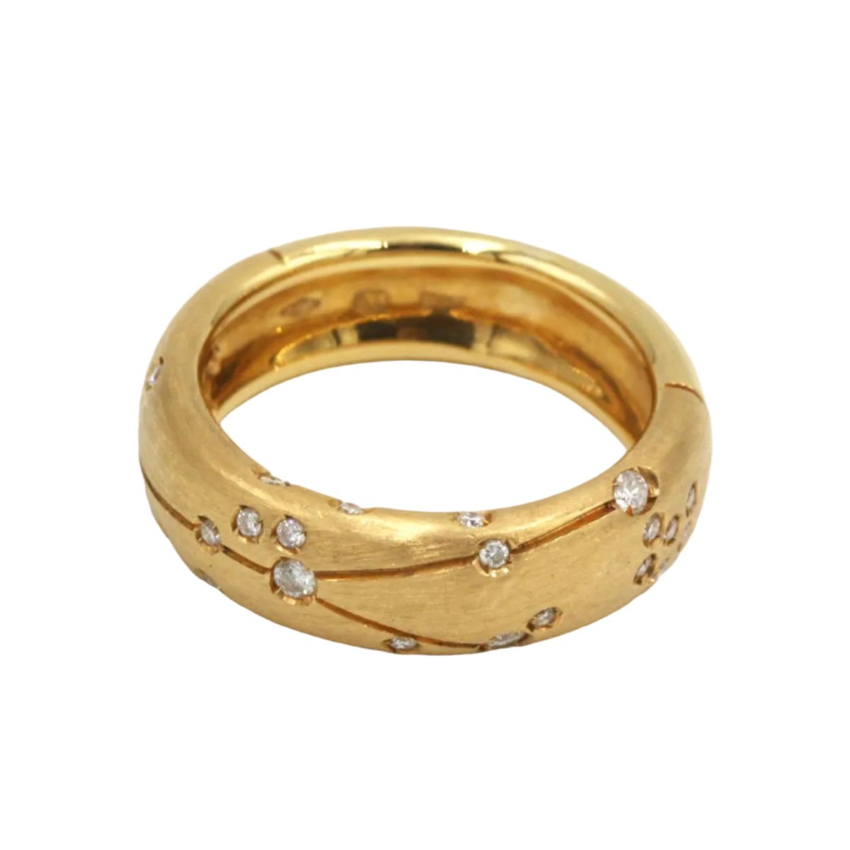 Bague Bandeau REPOSSI "Astrale" en or jaune et diamants - Castafiore