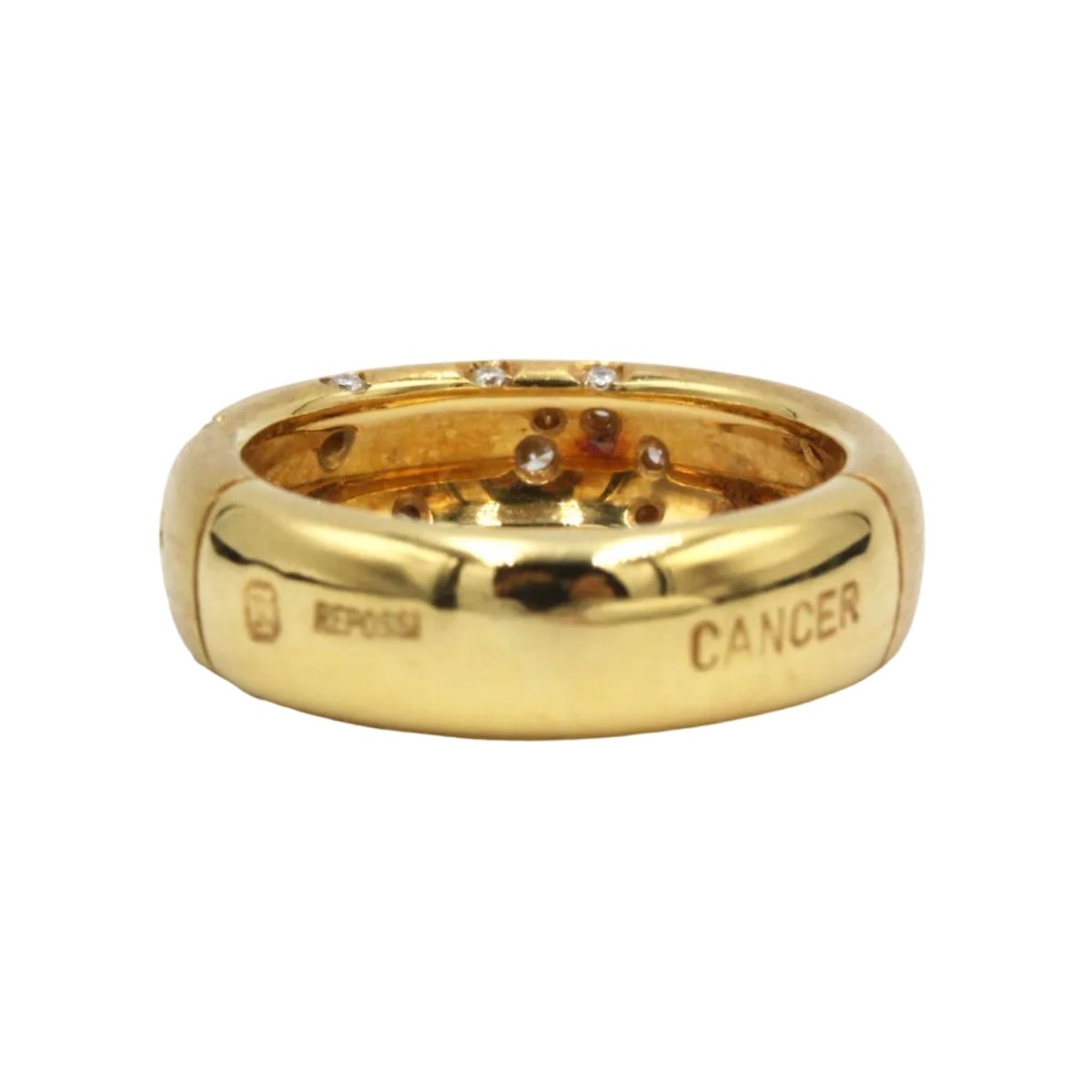 Bague Bandeau REPOSSI "Astrale" en or jaune et diamants - Castafiore