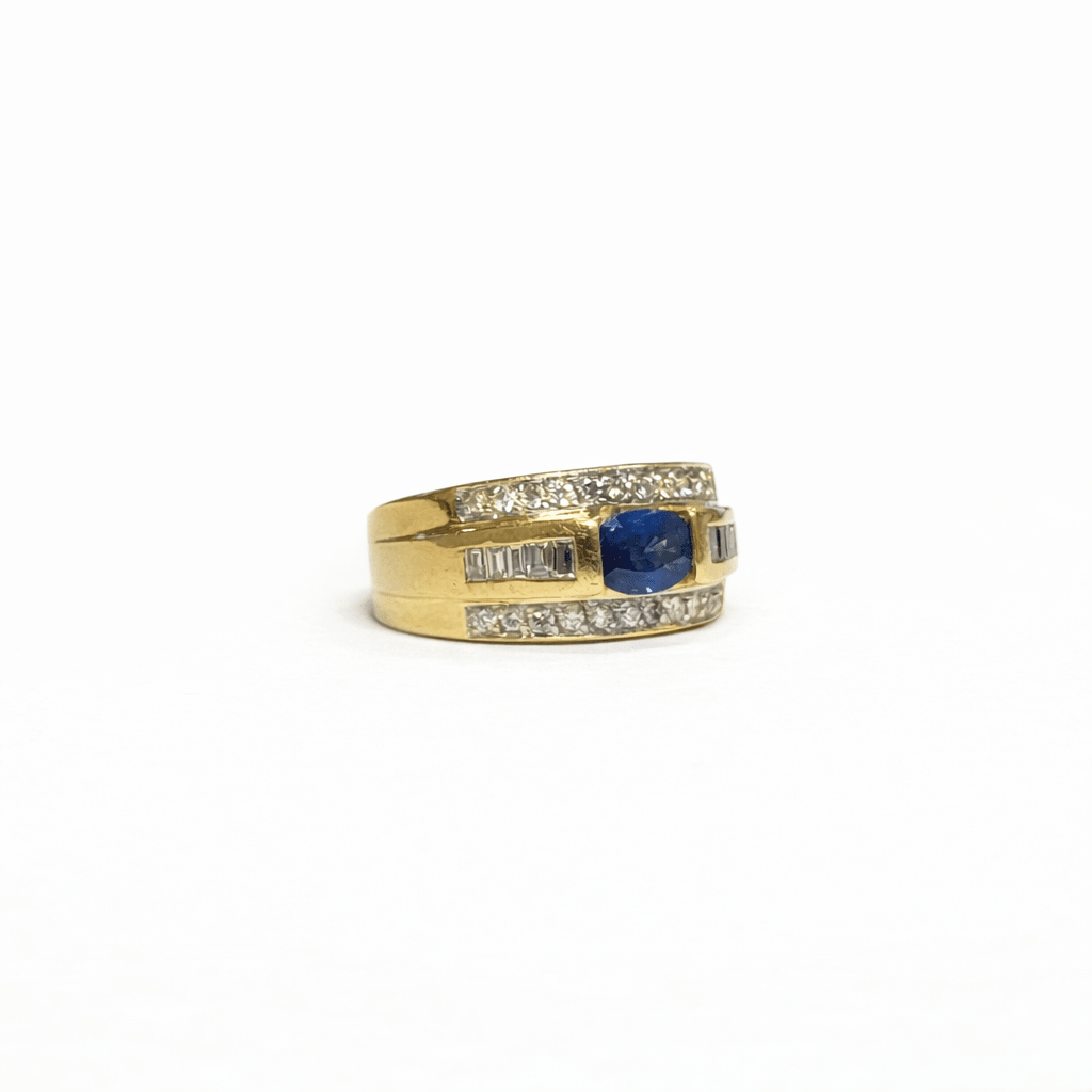 Bague bandeau saphir - Castafiore