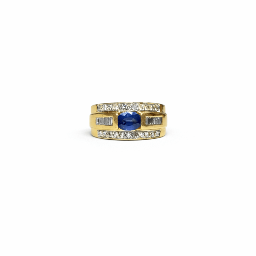 Bague bandeau saphir - Castafiore