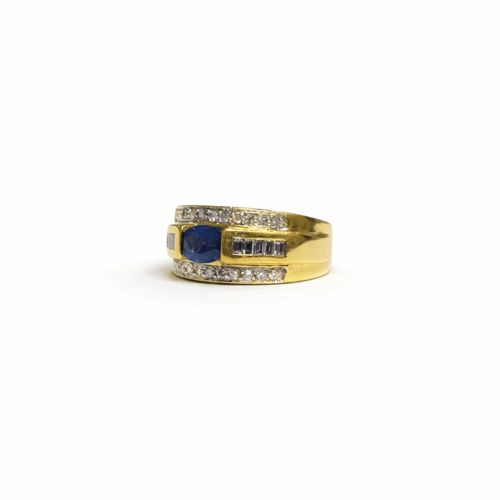 Bague bandeau saphir - Castafiore