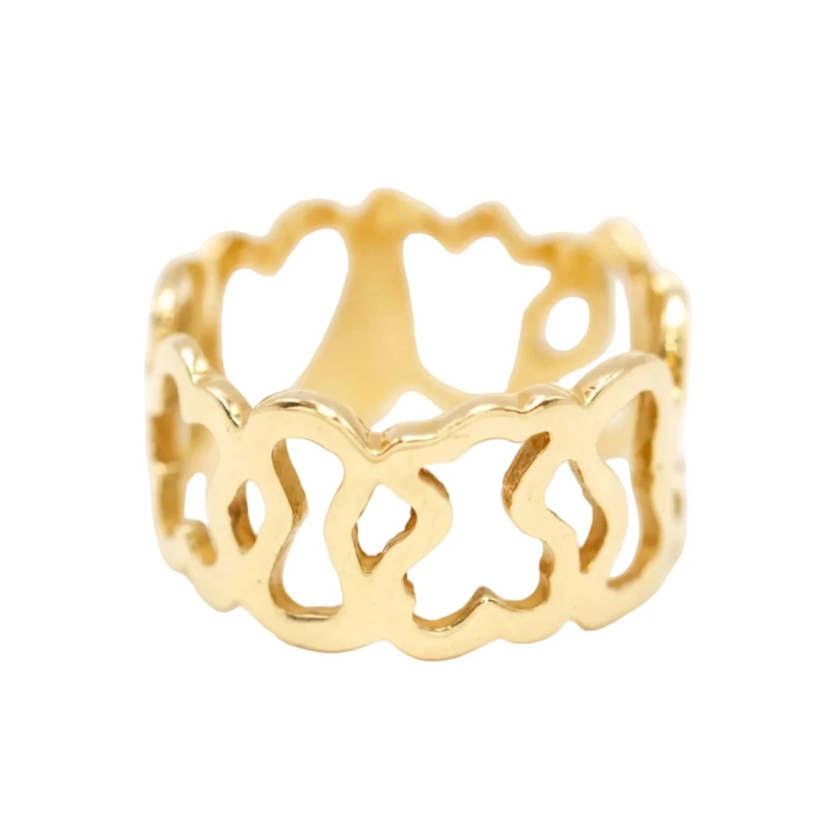 Bague Bandeau TOUS "Silueta" en or jaune - Castafiore