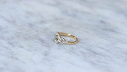 Bague Belle Epoque Infini Diamants sur Or et Platine - Castafiore