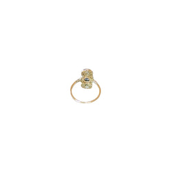 Bague Belle Epoque Saphir 1,18 Cts et Diamants - Castafiore