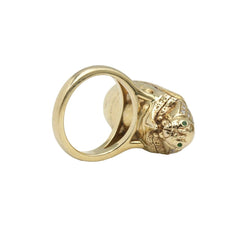 Bague BIBI VAN DER VELDEN "Scarabée" en or jaune, grenats et diamants - Castafiore