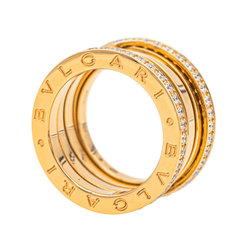 Bague BLUGARI "B.Zéro1" en or rose et diamants - Castafiore