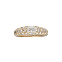 Bague BOUCHERON "Axelle" en or jaune et diamants - Castafiore