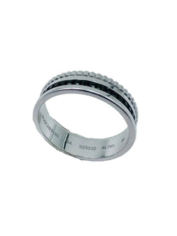 Bague BOUCHERON "Quatre Black Edition" en or blanc et PVD noir - Castafiore