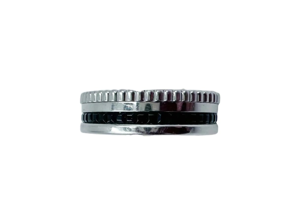 Bague BOUCHERON "Quatre Black Edition" en or blanc et PVD noir - Castafiore