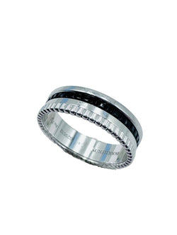 Bague BOUCHERON "Quatre Black Edition" en or blanc et PVD noir - Castafiore