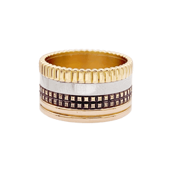 Bague BOUCHERON "Quatre Classique Large" en or jaune, or blanc et or rose - Castafiore