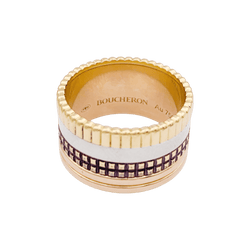 Bague BOUCHERON "Quatre Classique Large" en or jaune, or blanc et or rose - Castafiore