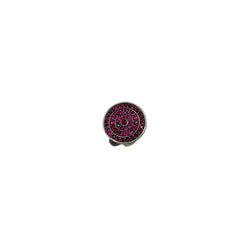 Bague BOUCHERON "Secret" en or blanc noirci et rubis - Castafiore
