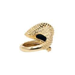 Bague BOUCHERON "Serpent Bohème" en or jaune et malachite - Castafiore
