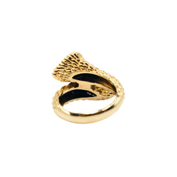 Bague BOUCHERON "Serpent Bohème Toi et Moi" en or jaune et lapis lazuli - Castafiore