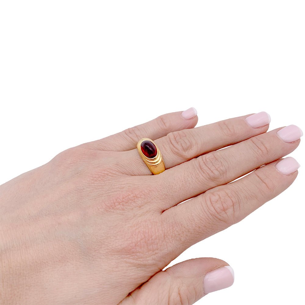 Bague Boucheron,"Jaïpur", or jaune, grenat - Castafiore