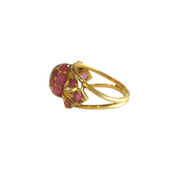 Bague Boule Or Jaune Rubis - Castafiore