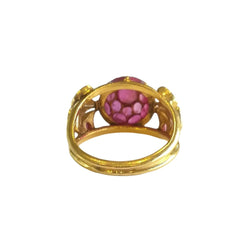 Bague Boule Or Jaune Rubis - Castafiore
