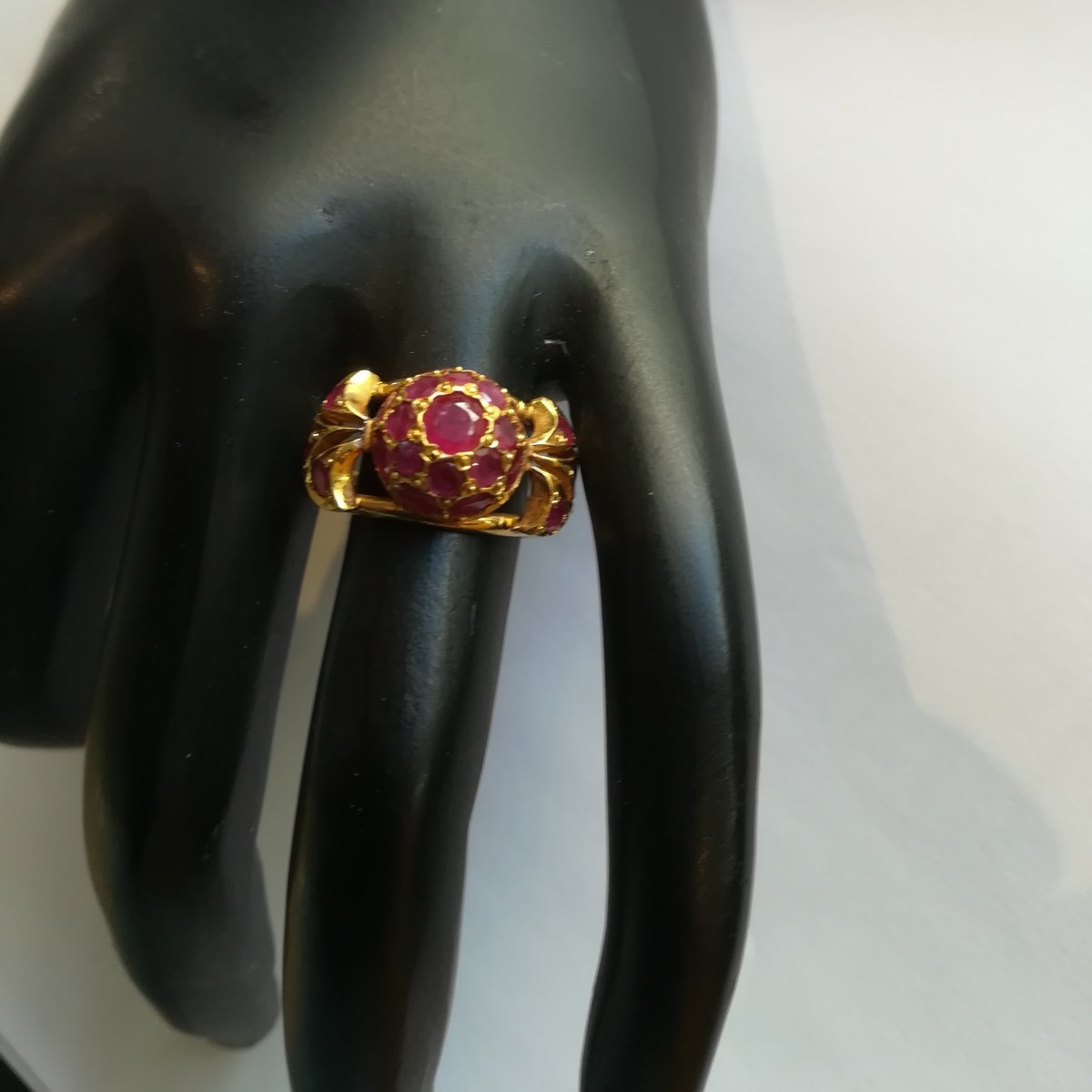Bague Boule Or Jaune Rubis - Castafiore