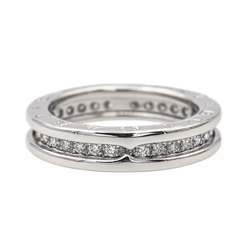 Bague BULGARI "B.Zero 1" en or blanc et diamants - Castafiore