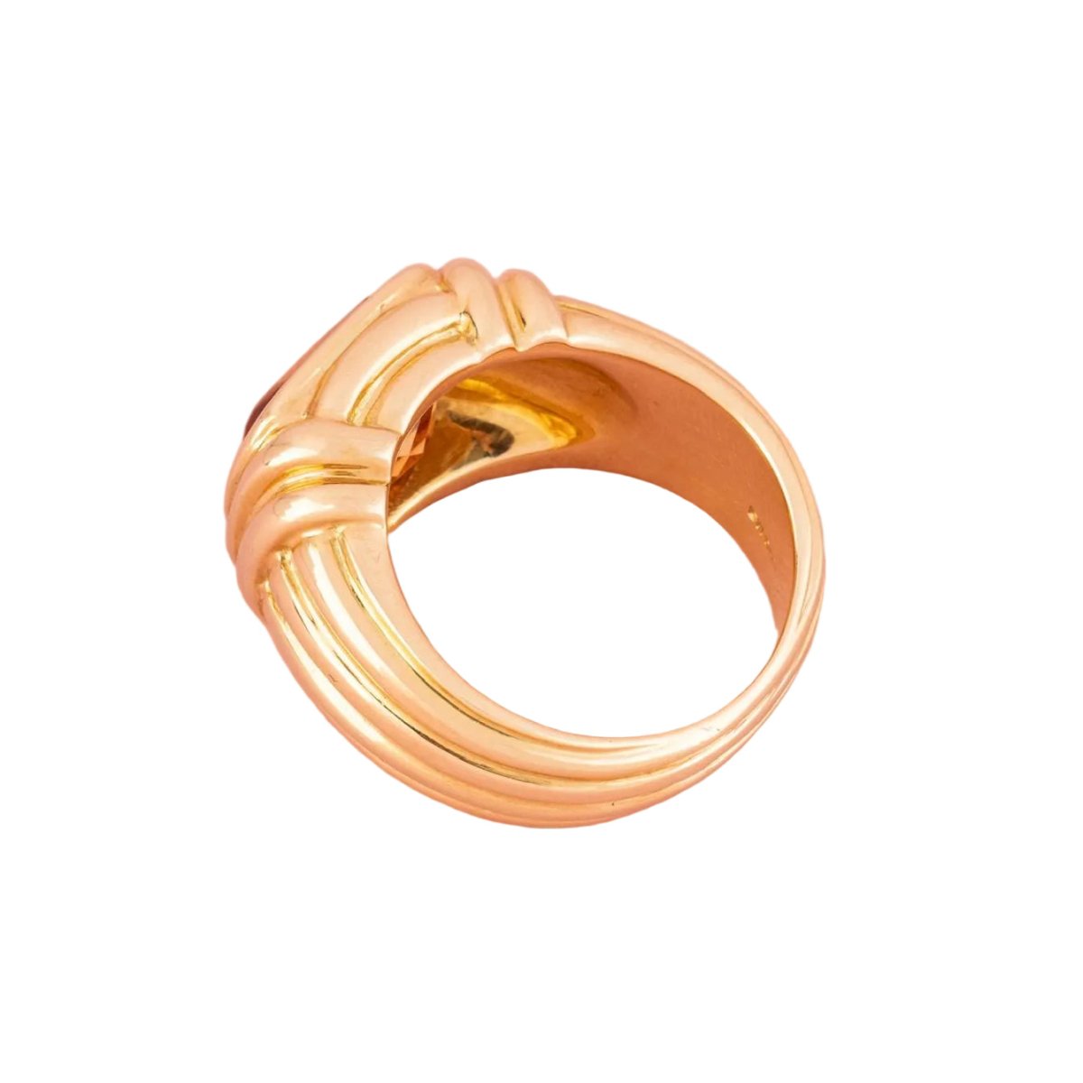 Bague BULGARI en or jaune et citrine - Castafiore