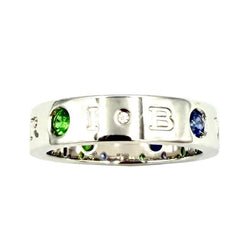 Bague BULGARI "Roman Sorbet" en or blanc, grenats, saphirs et diamant - Castafiore