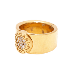 Bague BVLGARI "BVLGARI" en or rose et diamants - Castafiore