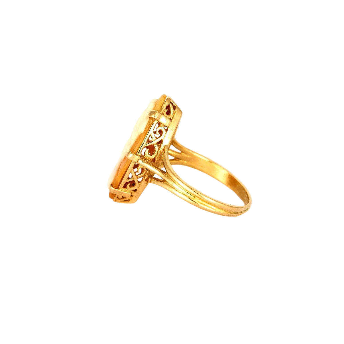 Bague Camée en or jaune - Castafiore