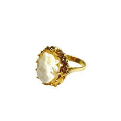 Bague Camée en or rose - Castafiore
