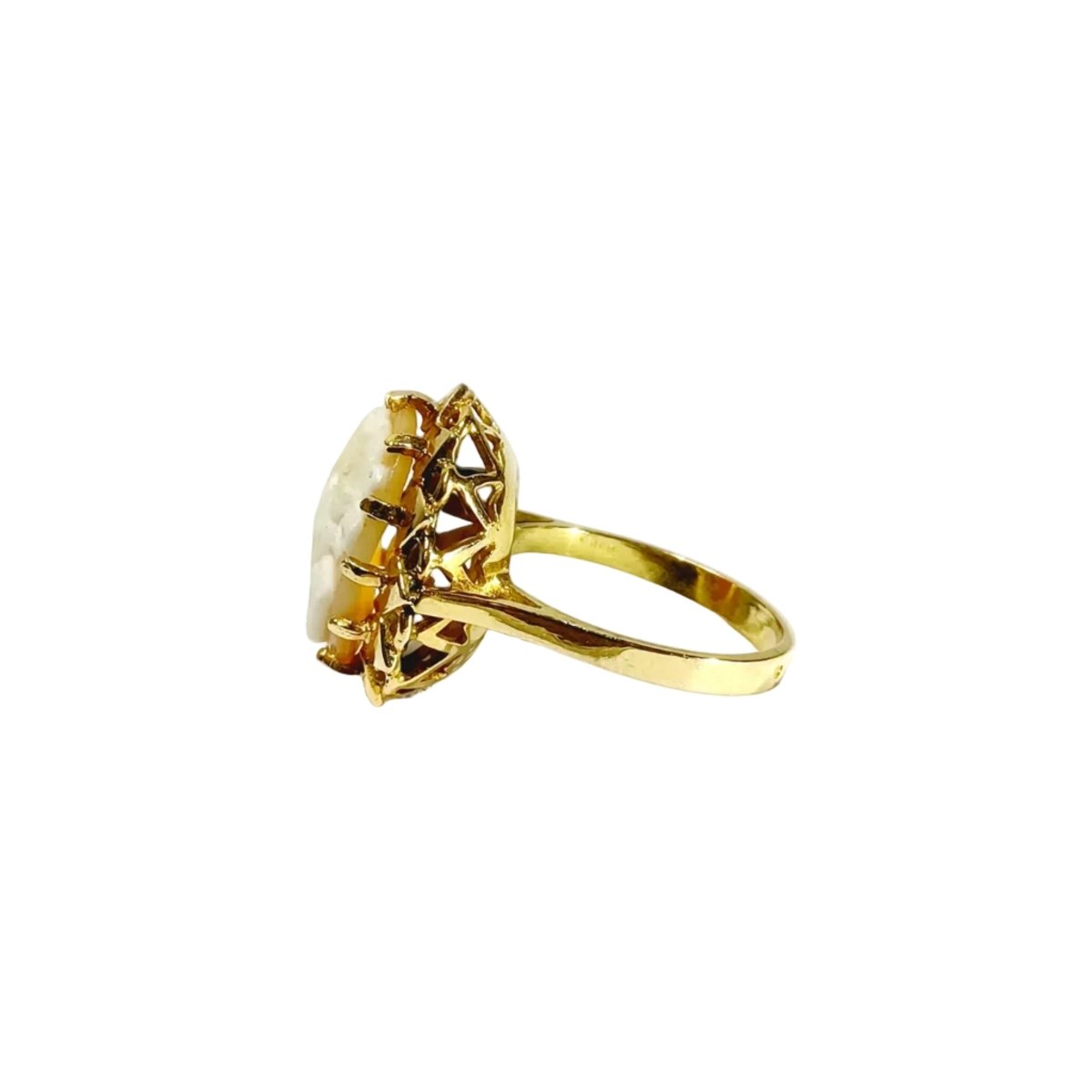 Bague Camée en or rose - Castafiore
