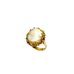 Bague Camée en or rose - Castafiore