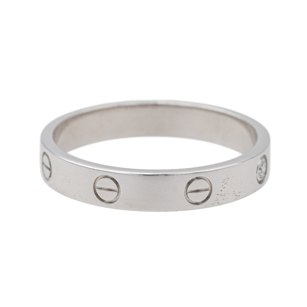 Bague Cartier Alliance Love Or blanc Diamant - Castafiore