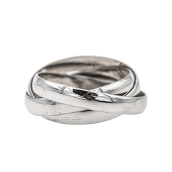 Bague Cartier Alliance Trinity en or blanc - Castafiore