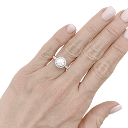 Bague Cartier "Destinée" en platine et diamant - Castafiore