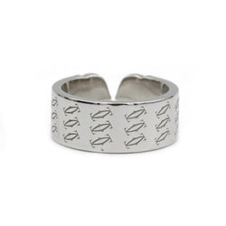 Bague CARTIER Double C en or blanc - Castafiore