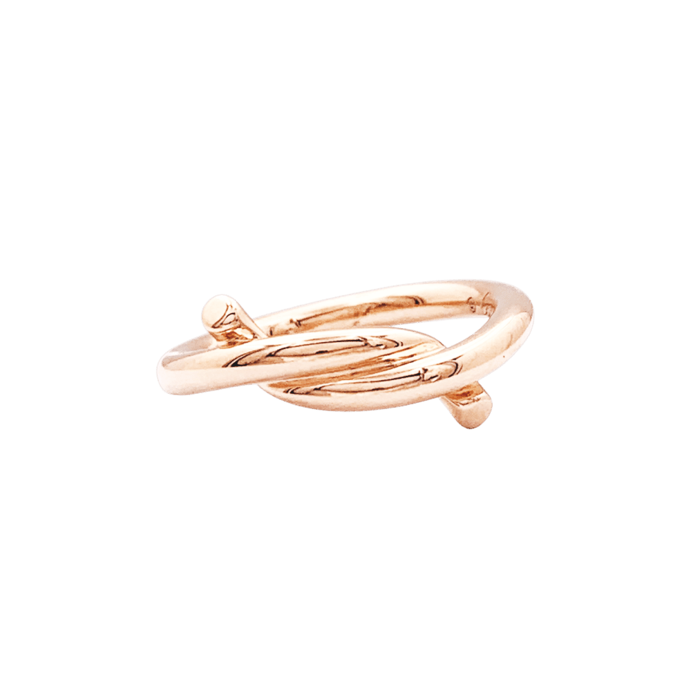 Bague CARTIER "Entrelacé" en or rose - Castafiore