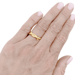 Bague CARTIER "Entrelacé" en or rose - Castafiore