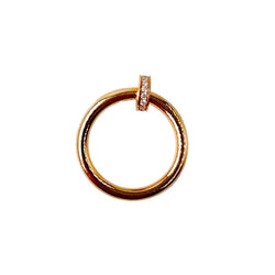Bague CARTIER "Juste un Clou" en or rose et diamants - Castafiore