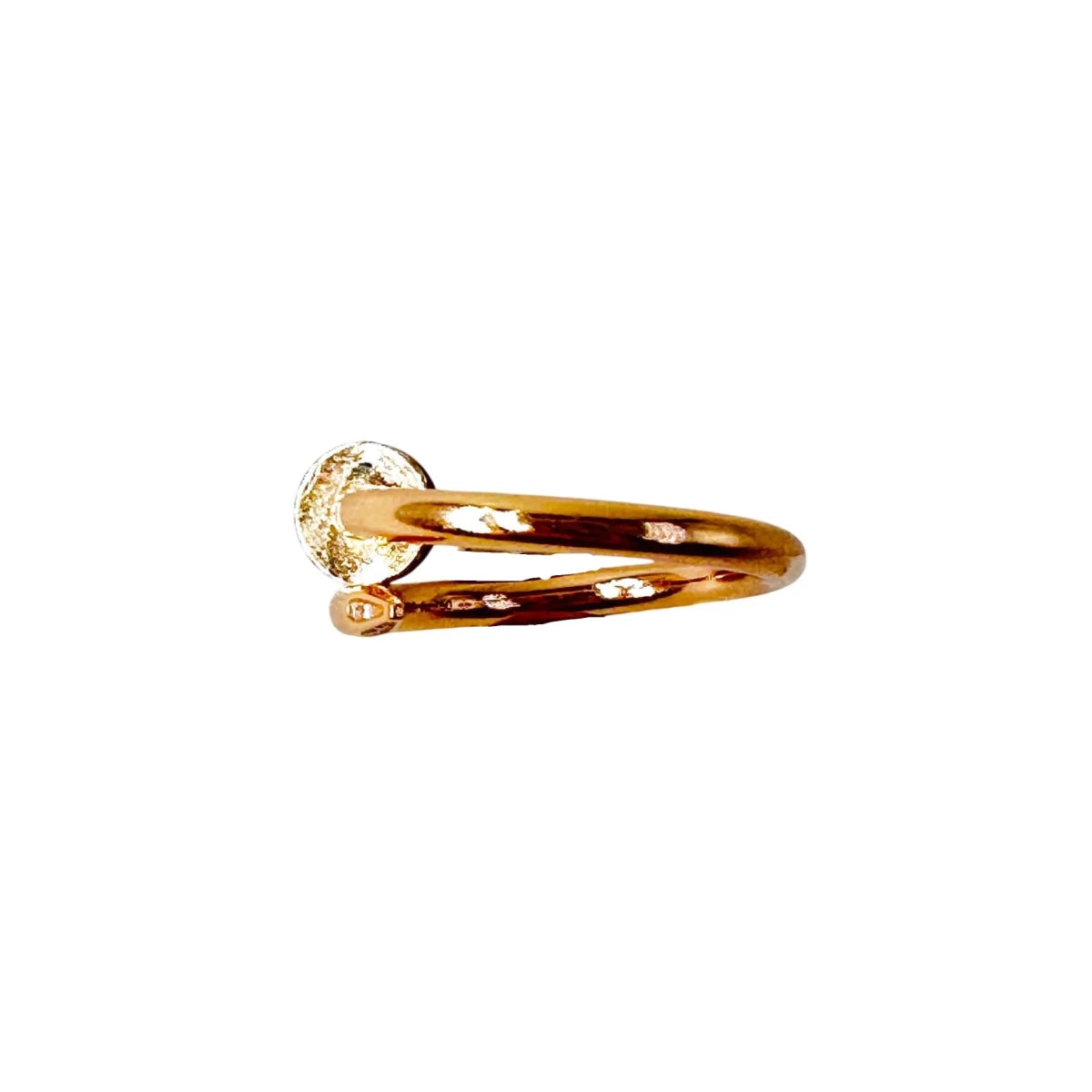 Bague CARTIER "Juste un Clou" en or rose et diamants - Castafiore