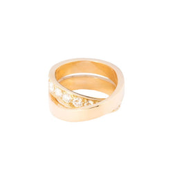 Bague Cartier modèle Nouvelle Vague or jaune et diamants - Castafiore