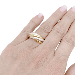 Bague Cartier, "Must de Cartier 5 anneaux", 3 ors. - Castafiore